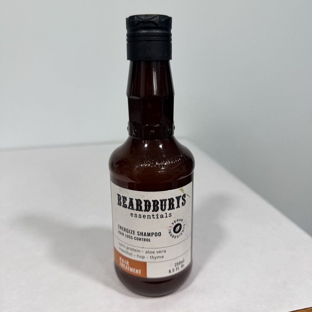 Beardbury Energize Shampoo Hair Loss Control w/ Caffeine Stop Loss Boost Density